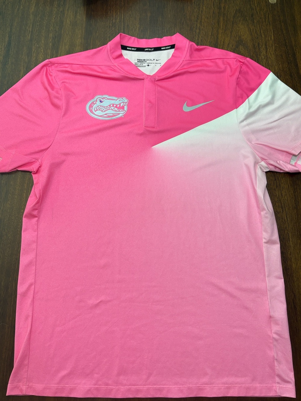 Nike Florida Gators Men's Pink Golf Shirt